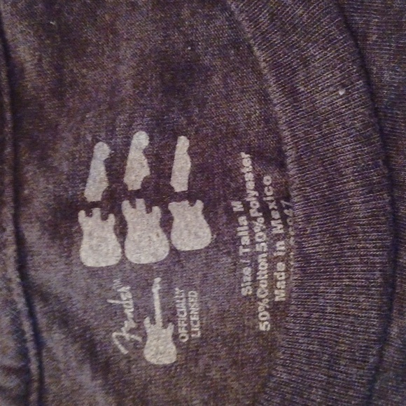 Fender guitar tee shirt men's size medium gray - Picture 2 of 4
